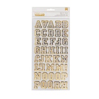 Thickers chipboard gold foil 2pcs