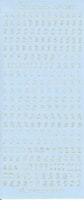 Nellie Snellen - Stickers Alfabet - Ljusblå