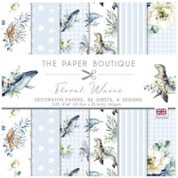 The Paper Boutique - Paper pad Floral waves 8x8