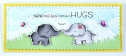 Lawn Fawn Clear Stamps - Long Distance Hugs
