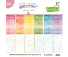 Lawn Fawn - Watercolor Wishes Rainbow 12x12 Inch ...