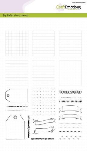 CraftEmotions clearstamps A5 - Bullet Journal - frames ...