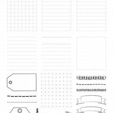 CraftEmotions clearstamps A5 - Bullet Journal - frames ...