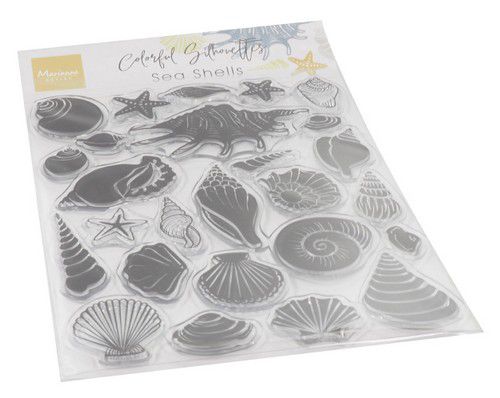 Marianne D Clear Stamps Colorfull Silhouette - Sea Shells