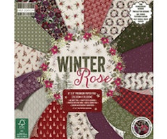 First Edition 8x8 Paper Pad - Winter Rose