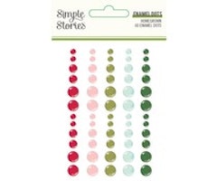 Simple Stories - Holly Days Enamel Dots