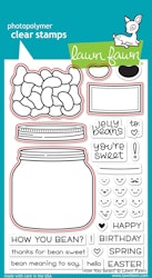 Lawn fawn Dies - How you bean? shaker add-on