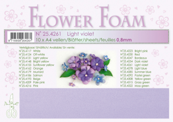 1 ark Leane Flower Foam A4 0,8mm  - Light Violet