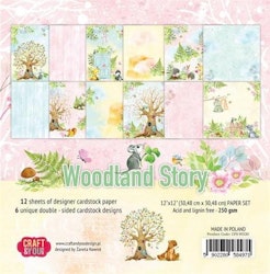 Craft & You 12x12 Paperpad - Woodland Story