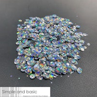 Simple and Basic Sequins  - Holographic Silver