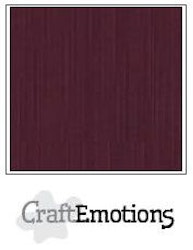 Craft Emotions Cardstock Linen A4 - 10 pack Burgundy 1185