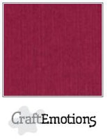 Craft Emotions Cardstock Linen A4 - 10 pack Bordeaux  1190