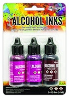 Ranger Alcohol Ink Kits - Pink/Red Spectrum 3x15 ml