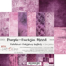 Craft O Clock 6x6 Paper Pad - Purple-Fuchsia Mood