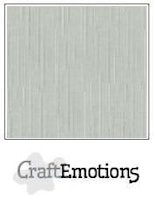 Craft Emotions Cardstock Linen 12x12 - 10 pack Titanium 1340