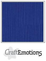 Craft Emotions 10 pack Cardstock Linen - Blue