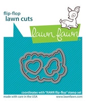 Lawn Fawn - Rawr Flip-Flop Dies