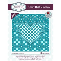 Creative Expressions - Background craft die Layered heart
