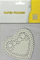 Nellie's Choice 12 st Paper frames heart 12,7cm