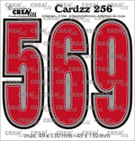 Crealies Cardzz no CLCZ256 Numbers 5, 6 och 9