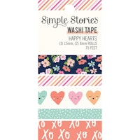 Simple Stories Washi Tape - Happy Hearts