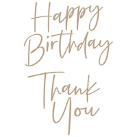 Spellbinders Glimmer Hot Foil Plate  - Thank You/Happy ...