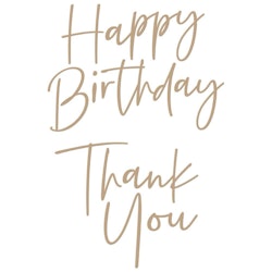 Spellbinders Glimmer Hot Foil Plate  - Thank You/Happy ...