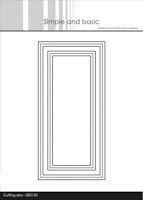 Simple and Basic die  - Frames Mini Slimcard