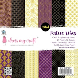 Dress My Craft Paper Pad 6x6 - Festive Vibes