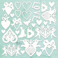 Mintay Papers Chipboard - Love set
