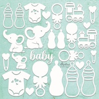 Mintay Papers Chipboard - Baby set