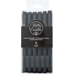 Kelly Creates Fineliners Pens - 6/Pkg