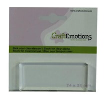 CraftEmotions block for clearstamp 74x31mm - 8mm