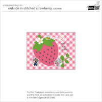 Lawn fawn - Outside in stitched strawberry