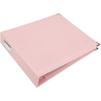 We R Classic Leather D-Ring Album 12X12 inch - Pretty Pink