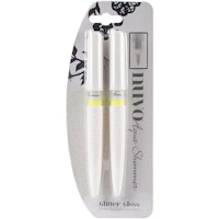 NUVO Aqua Pen - Glitter Gloss Silver (2 pack)