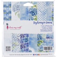Dress My Craft  Paper Pad 6X6 - Hydrangea Lawns