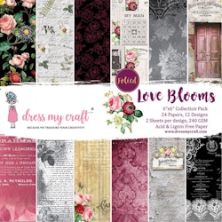 Dress My Craft Paper Pad 6X6 - Love Blooms