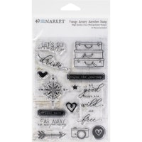 49 And Market Clear Stamps - Vintage Artistry Anywhere