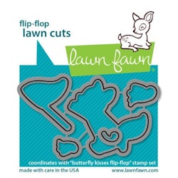 Lawn Fawn Dies - Butterfly kisses flip-flop