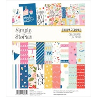Simple Stories Paper Pad 6X8 - Celebrate