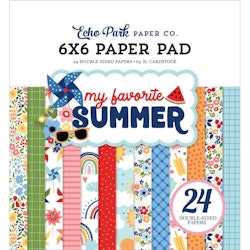 Echo Park Paper Pad 6X6 - My Favorite Summer