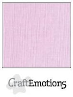 Craft Emotions Cardstock Linen 12x12 10 pack - Soft Lila