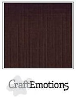 Craft Emotions Cardstock Linen 12x12 10 pack - Chocolate