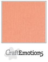 Craft Emotions Cardstock Linen 12x12 10 pack - Salmon