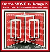 Crealies Dies Pop up Card - On The MOVE design K