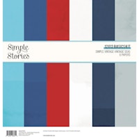 Simple Stories Double-Sided Paper Pack 12X12 - Simple Vintage Vintage Seas