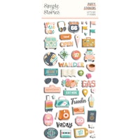 Simple Stories - Let's GoPuffy Stickers