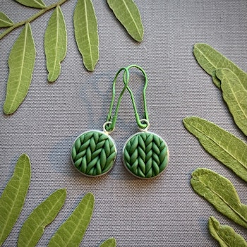 Stickmarkörer - Knit stitch grön