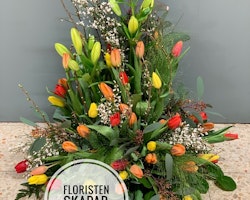 Hög dekoration - Vårig med tulpaner